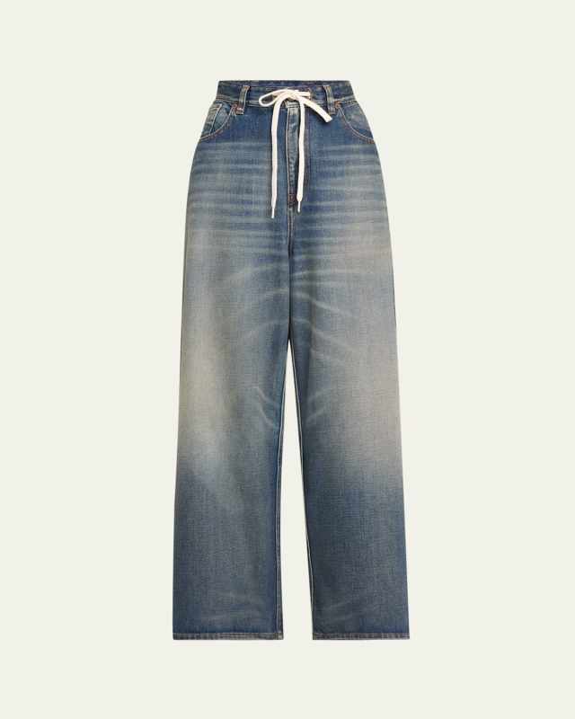 5-Pocket Drawstring Jeans